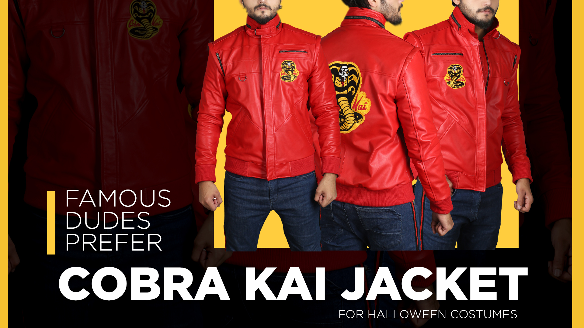 Famous Dudes Prefer Cobra Kai Jacket For Halloween Costumes