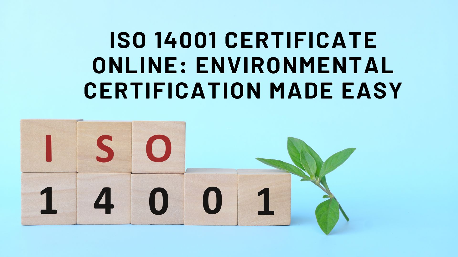 ISO 14001 Certificate Online Environmental Certification Made Easy