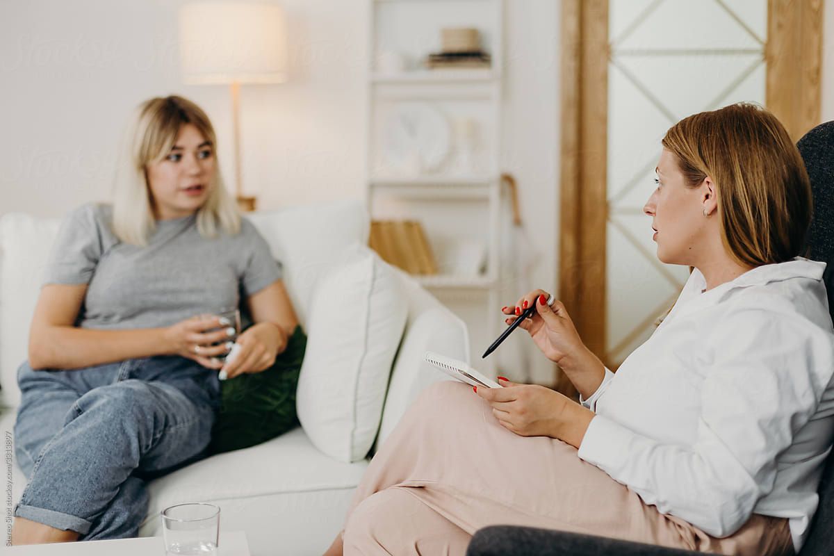 _Psychotherapist Giving Advice To Client_ by Stocksy Contributor _Stereo Shot_