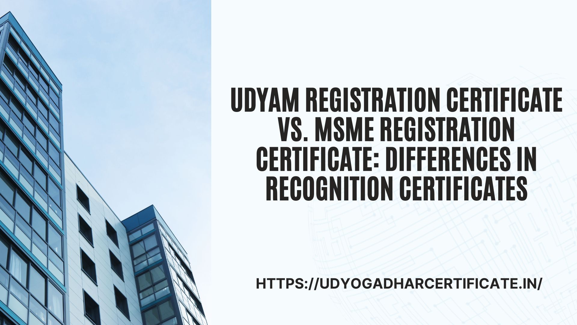 Udyam Registration Certificate vs. MSME Registration Certificate Differences in Recognition Certificates