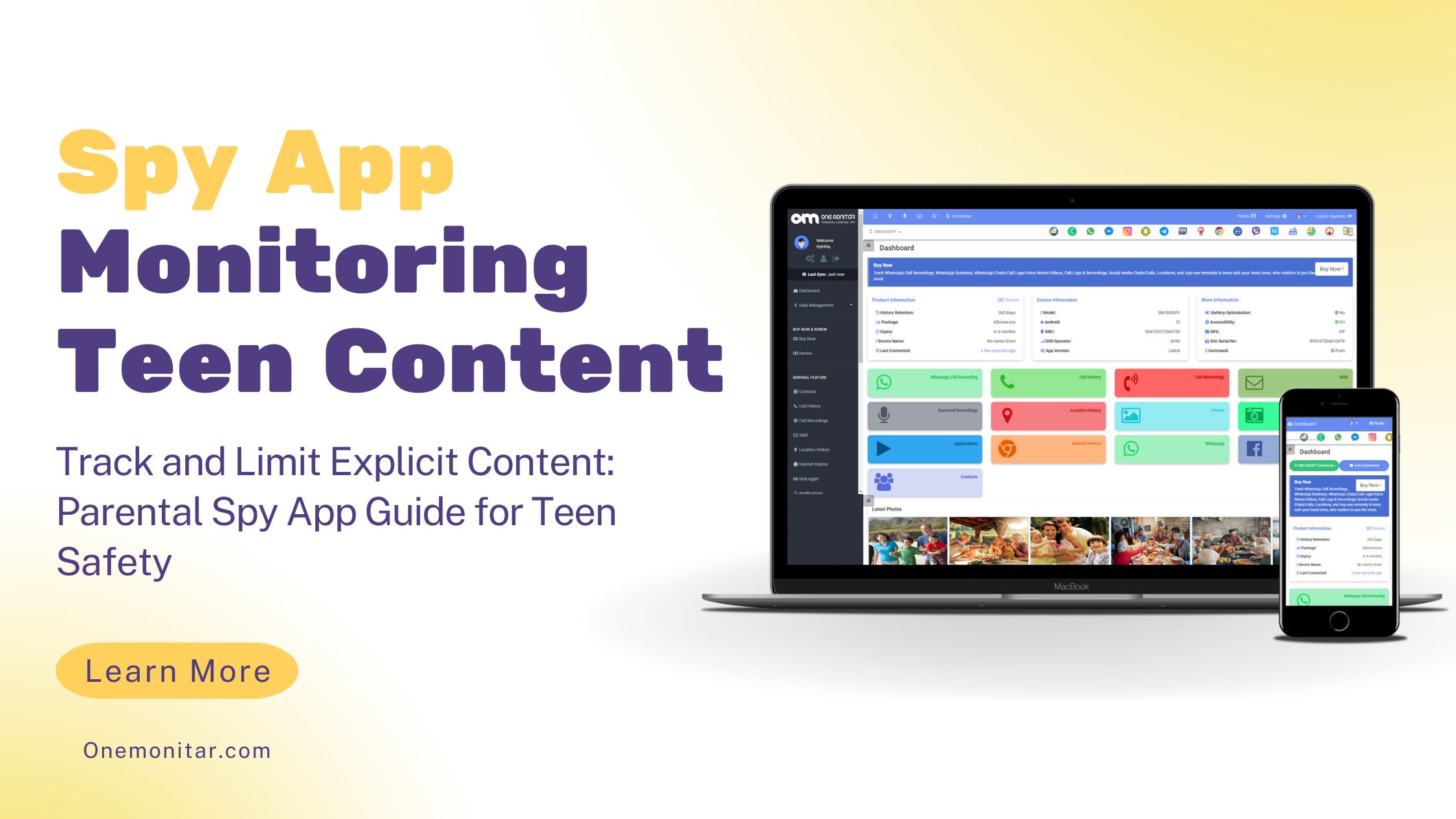 Spy App Monitoring Teen Content