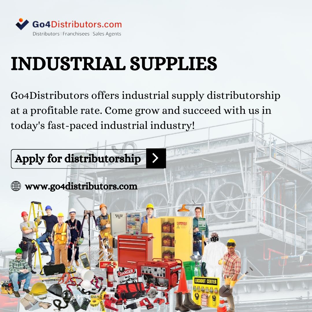 Go4distributors offers distributorship opportunities of Industrial supplies (1)