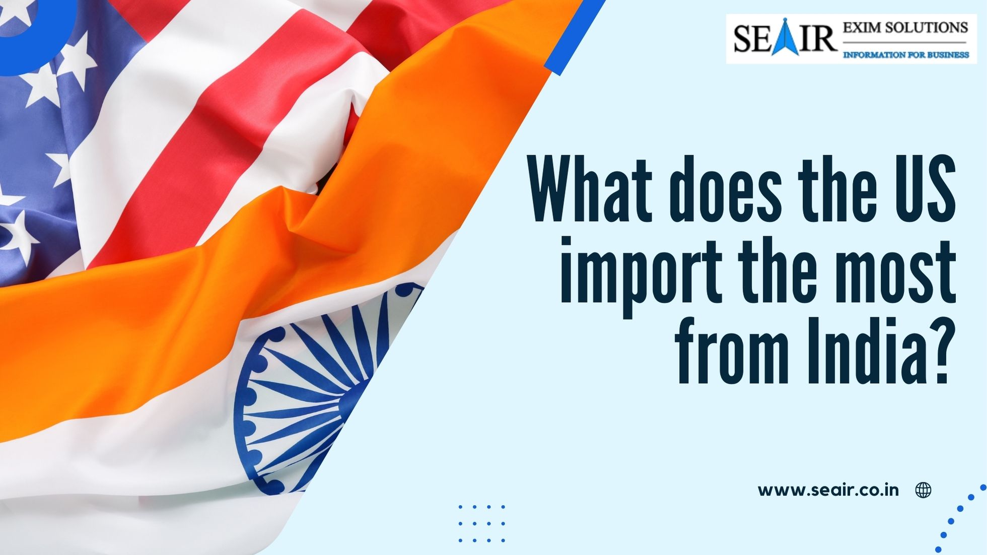 What does the US import the most from India